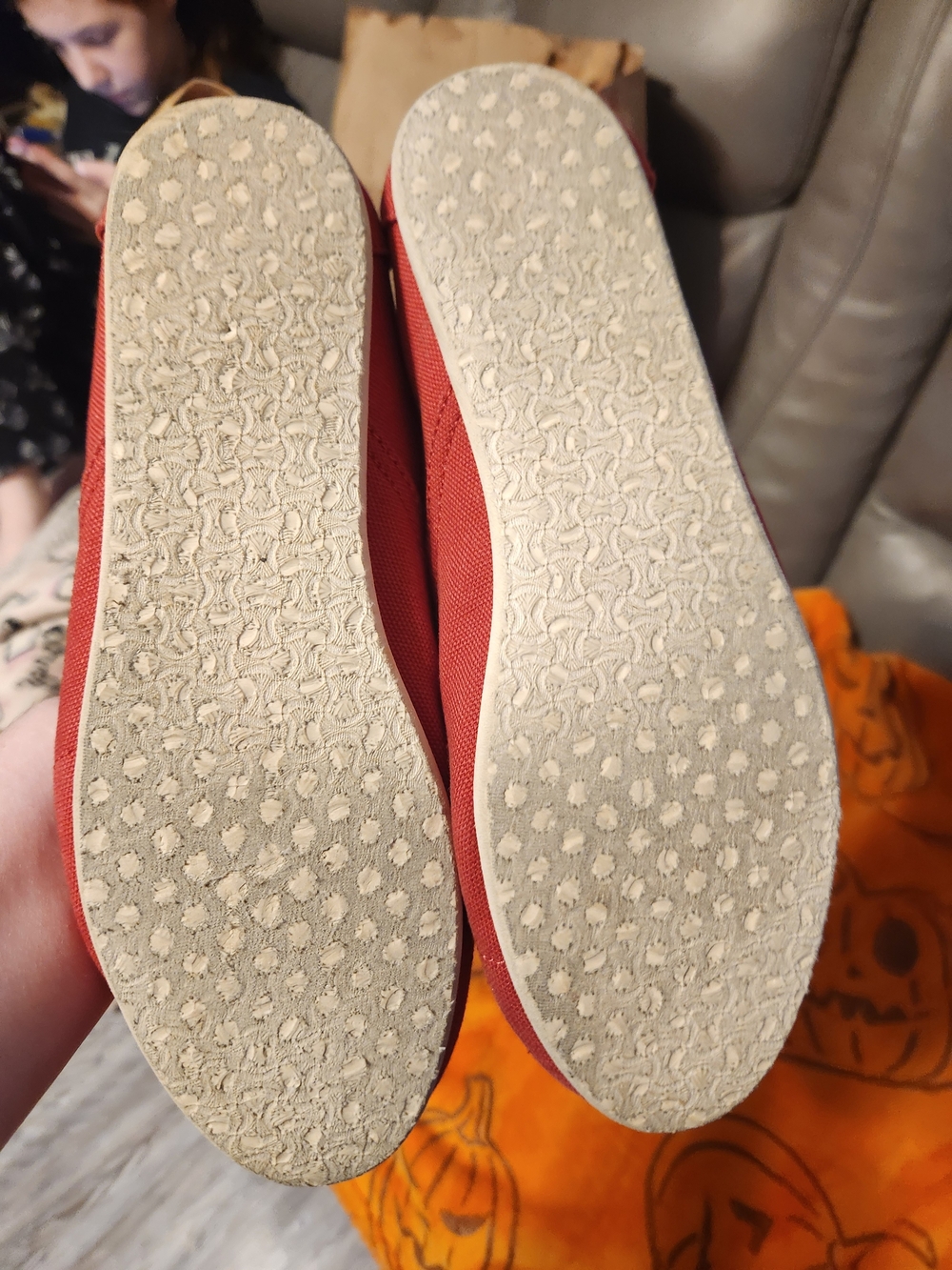 TOMS Women's Classic Slip-On Shoes — Brick Red - Picture 4 of 5